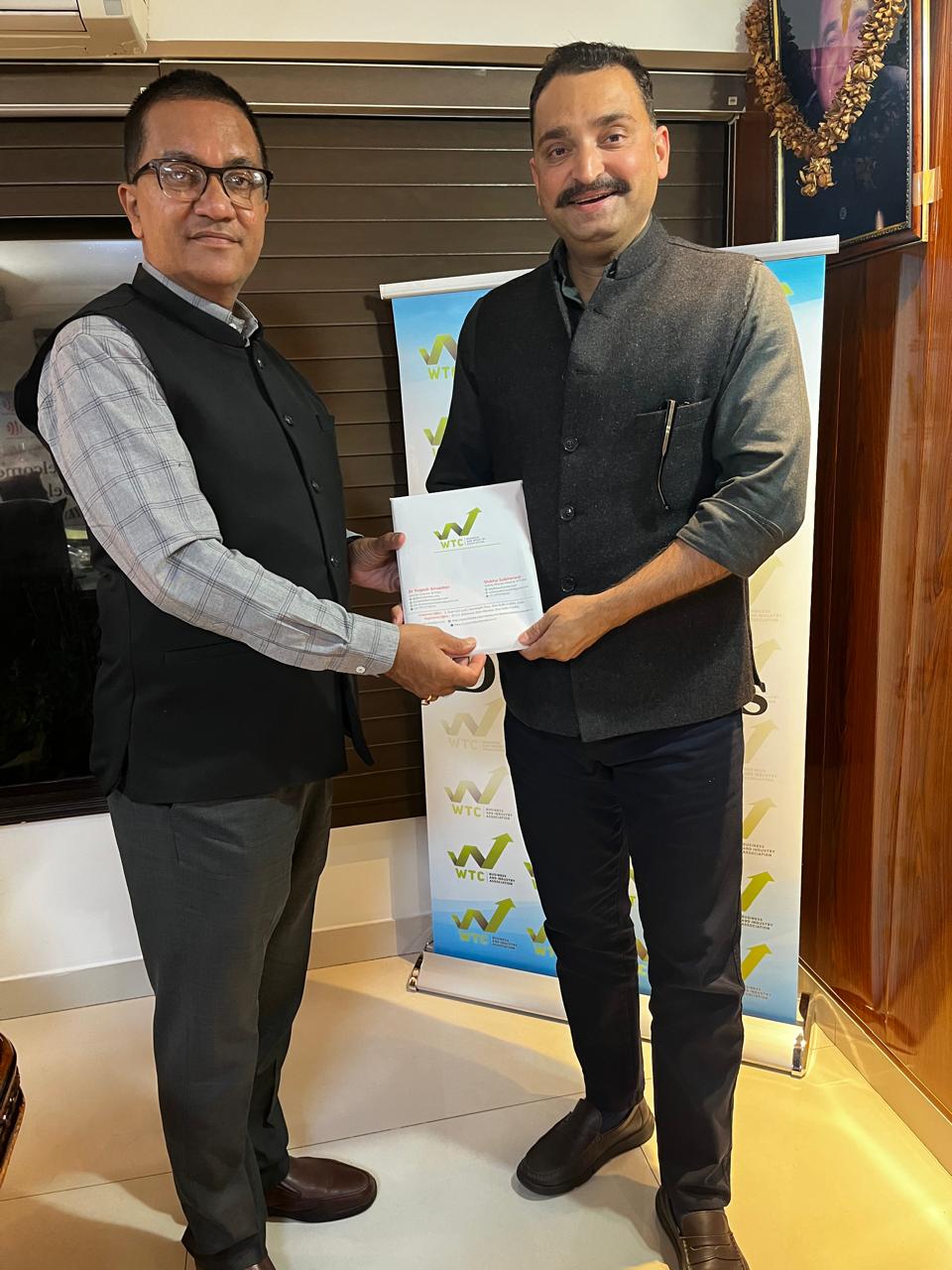 WTC Chamber Explores Collaboration with Mr. Sidharth Upadhyay on Future Youth & Sports Committee and Khelo India Support